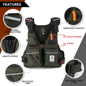 Men Waterproof Life Jacket Buoyancy Suit