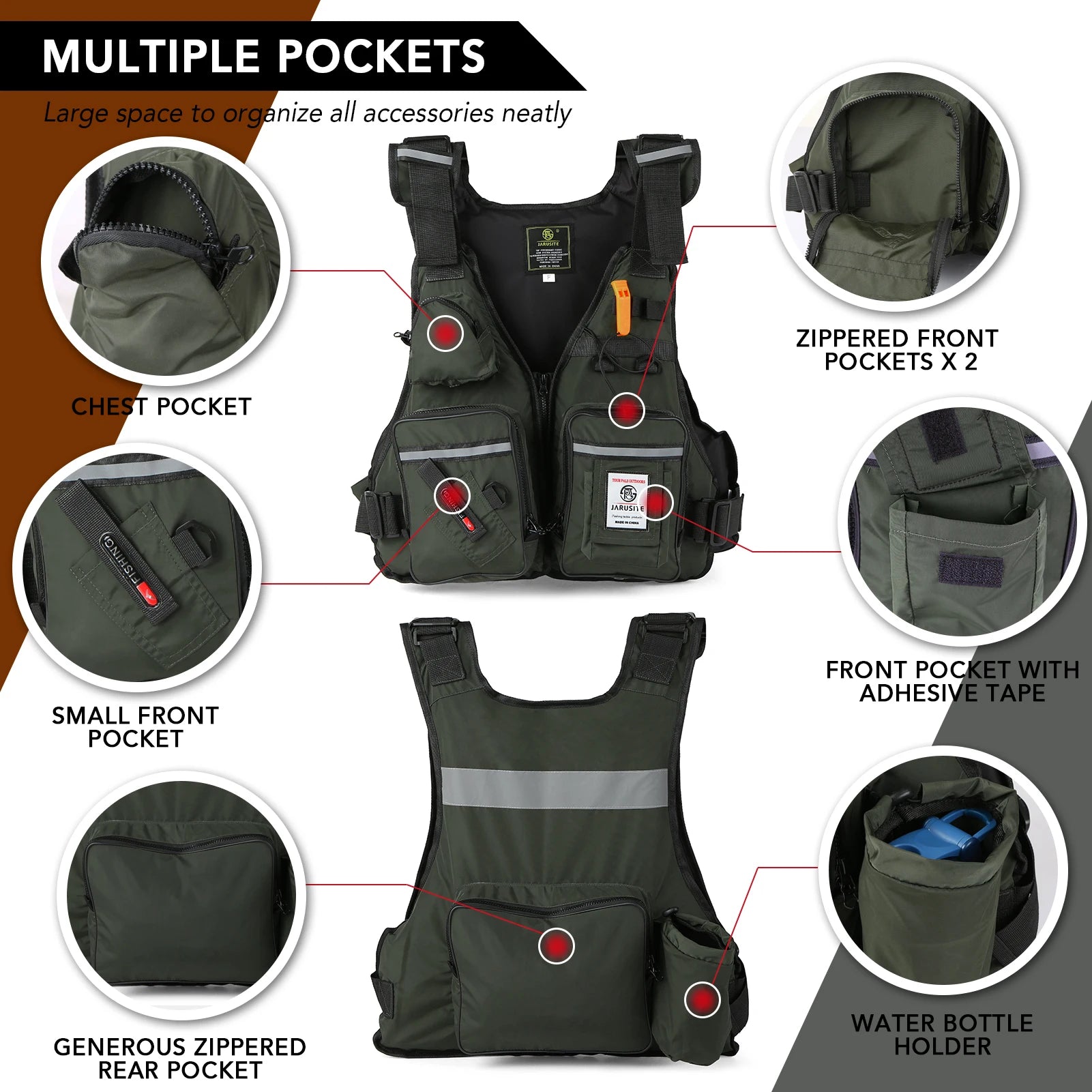 Men Waterproof Life Jacket Buoyancy Suit